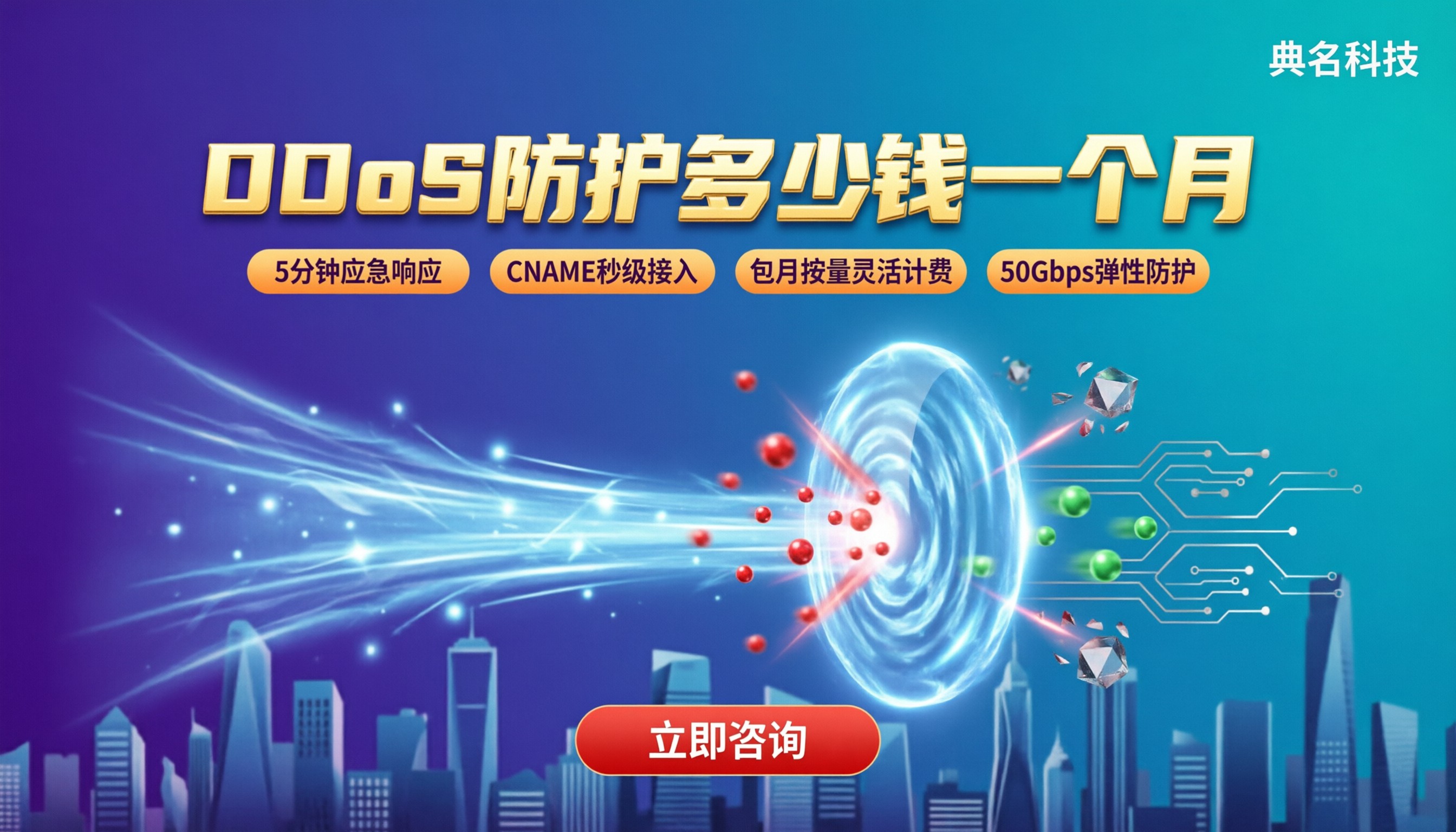 DDoS防护多少钱一个月:对比方案怎么选