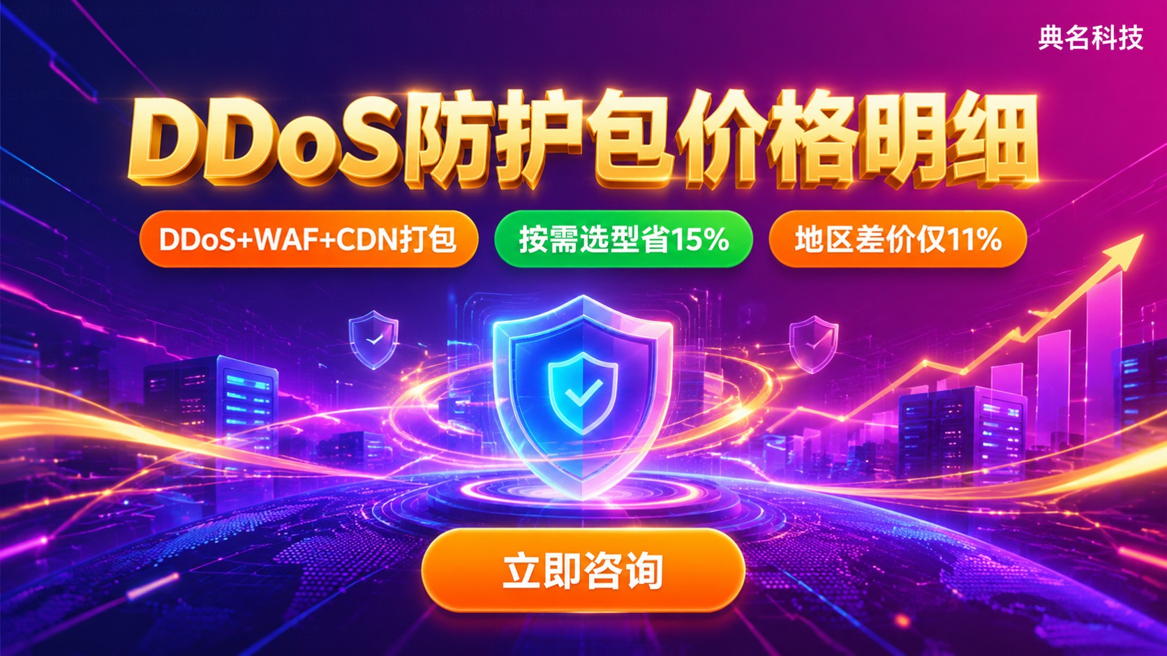 腾讯云DDoS防护包价格明细:按防护能力与地区计费