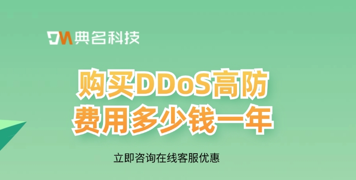 DDoS防护服务费用：购买DDoS高防费用多少钱一年